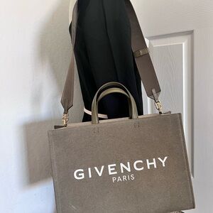 Givenchy Medium G-Tote Dark Khaki bag in canvas New With Tag and Dust Bag